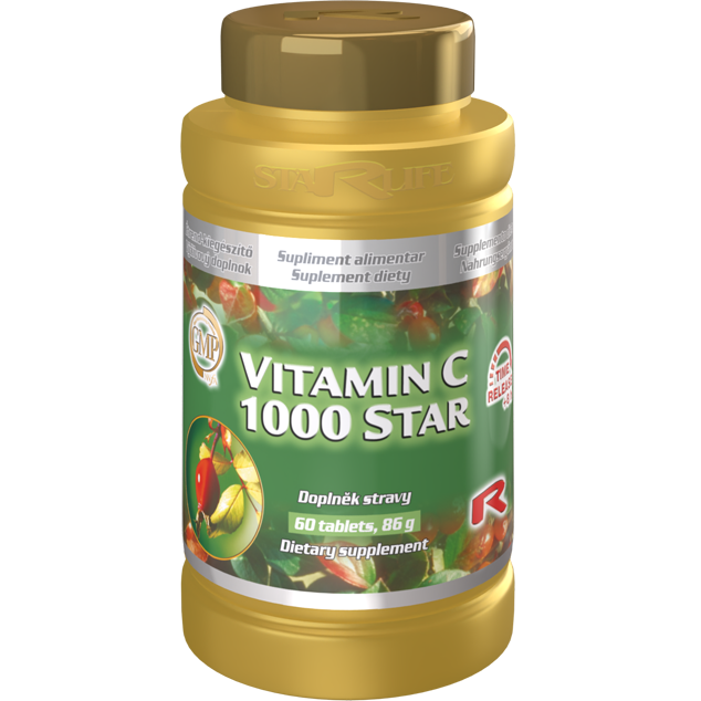 Přírodní doplňky STARLIFE-Vitamin C 1000 Star