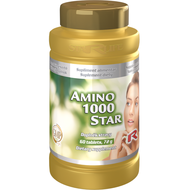 AMINO 1000 STAR, 60 tablet – komplex aminokyselin pro regeneraci.