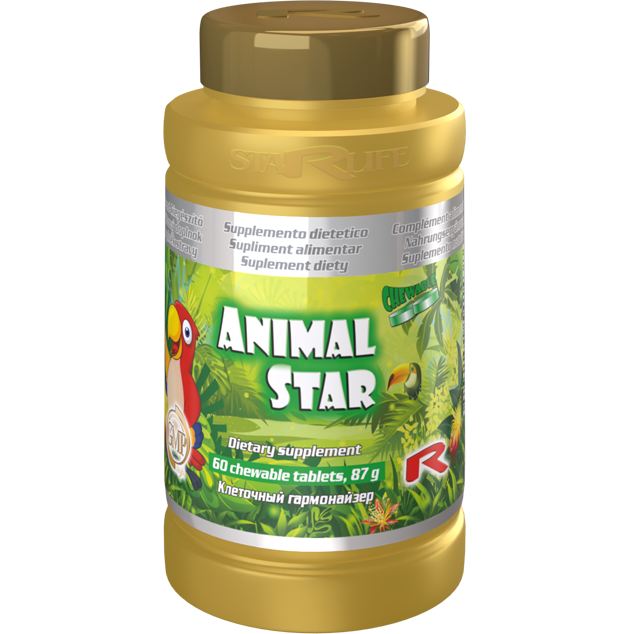 ANIMAL STAR, 60 tablet – dětský multivitamin pro zdravý růst.