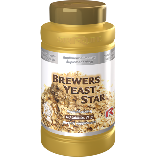 BREWERS YEAST STAR, 60 tablet – pivovarské kvasnice pro zdravé trávení.