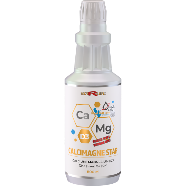 CALCIMAGNE STAR, 500 ml – tekutý vápník a hořčík pro zdravé kosti.