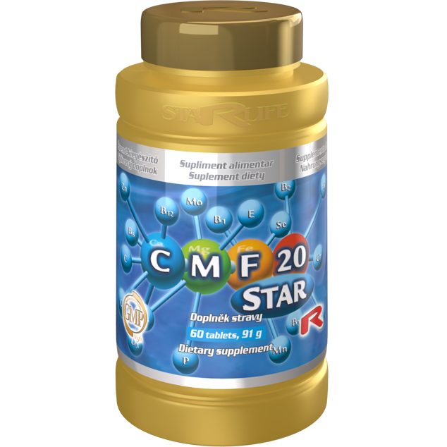 CMF 20 STAR, 60 tablet – minerální komplex pro rovnováhu těla.