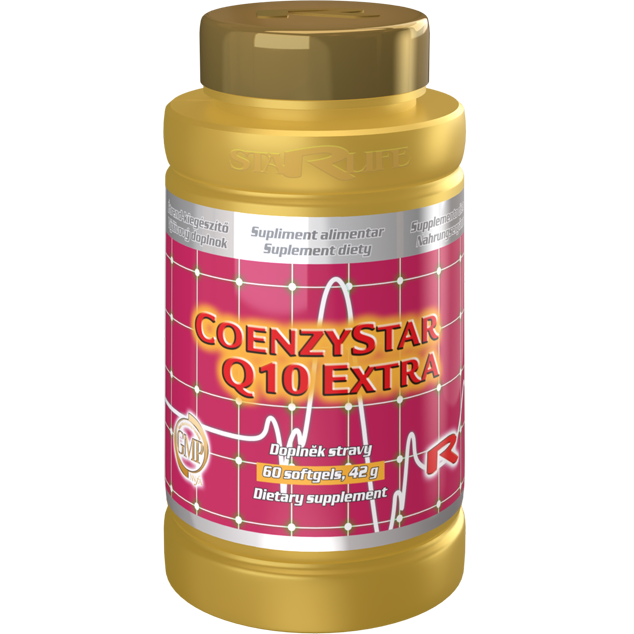 COENZYSTAR Q10 EXTRA, 60 kapslí – posílená dávka koenzymu Q10.