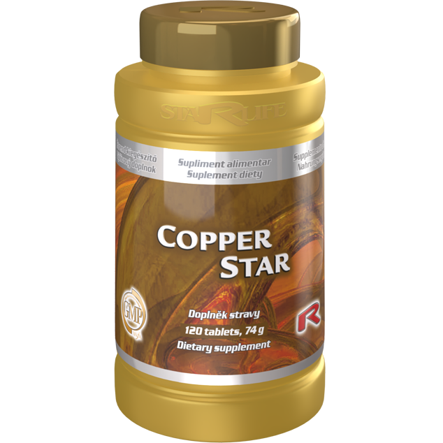 COPPER STAR, 120 tablet – měď pro zdravou pigmentaci a tkáně.