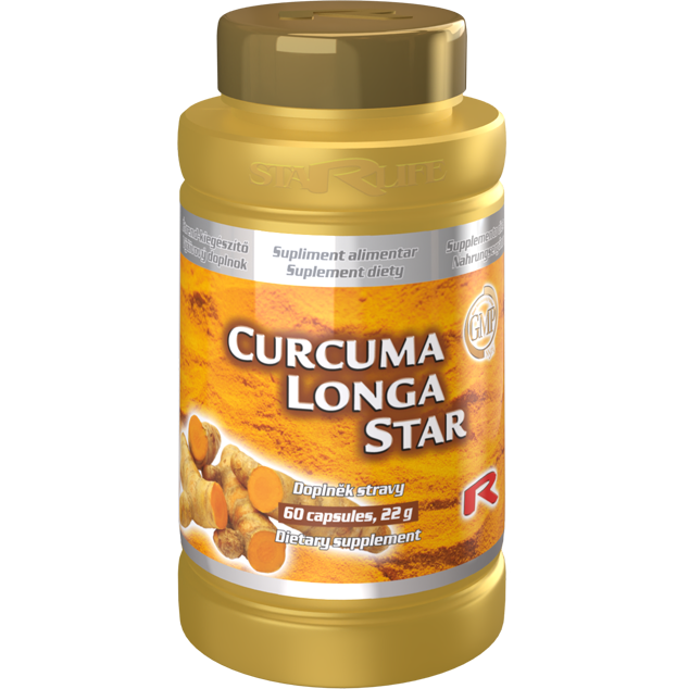 CURCUMA LONGA STAR, 60 kapslí – kurkuma pro zdravé klouby a trávení.