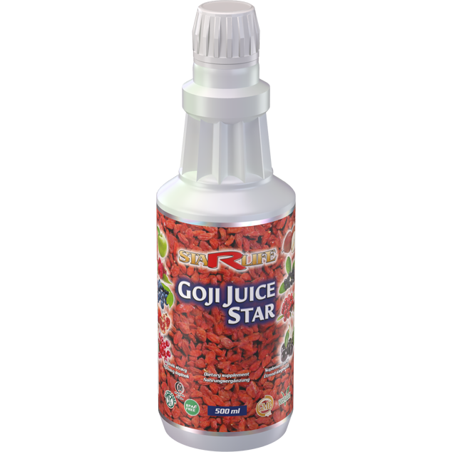 GOJI JUICE STAR, 500 ml – 100% bio šťáva z kustovnice čínské pro vitalitu.