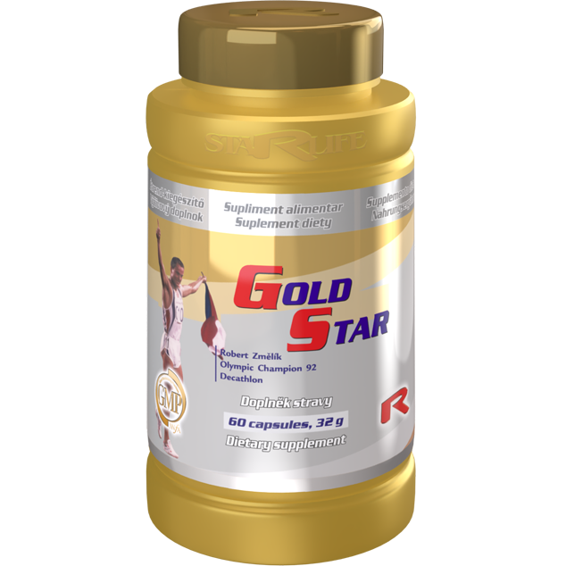GOLD STAR, 60 kapslí – vyvážený komplex vitamínů a minerálů.