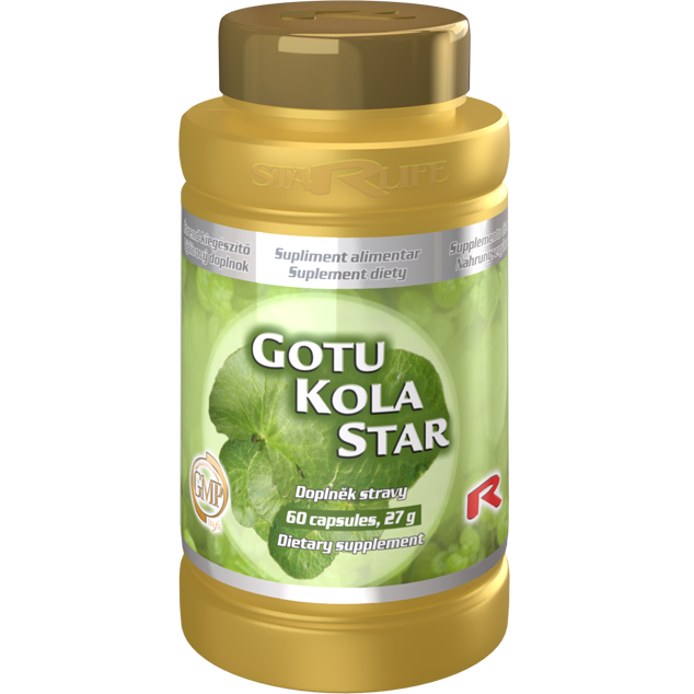 GOTU KOLA STAR, 60 kapslí – bylinná podpora pro cévní systém a paměť.