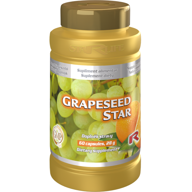 GRAPESEED STAR, 60 kapslí – extrakt z hroznových jader pro silnou antioxidaci