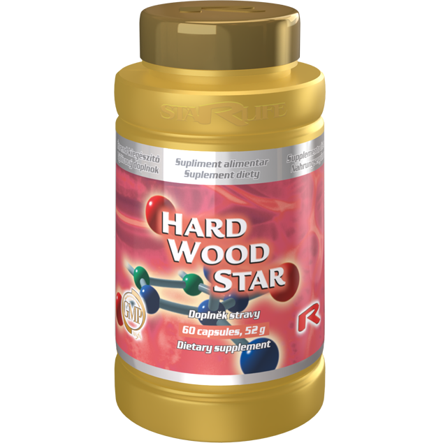 HARD WOOD STAR, 60 kapslí – bylinný komplex pro mužskou vitalitu.