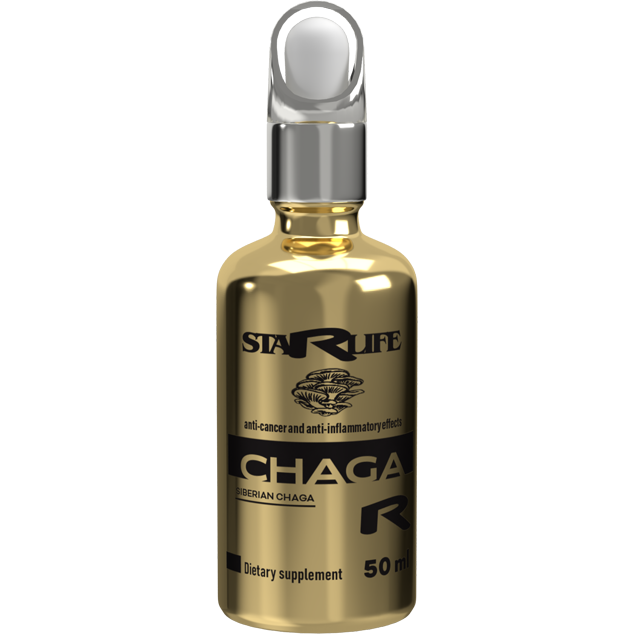 CHAGA DROPS, 50 ml – bylinné kapky s extraktem z houby Chaga.