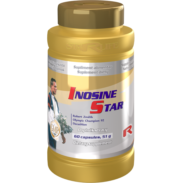 INOSINE STAR, 60 kapslí – podpora přenosu kyslíku a energetického metabolismu.