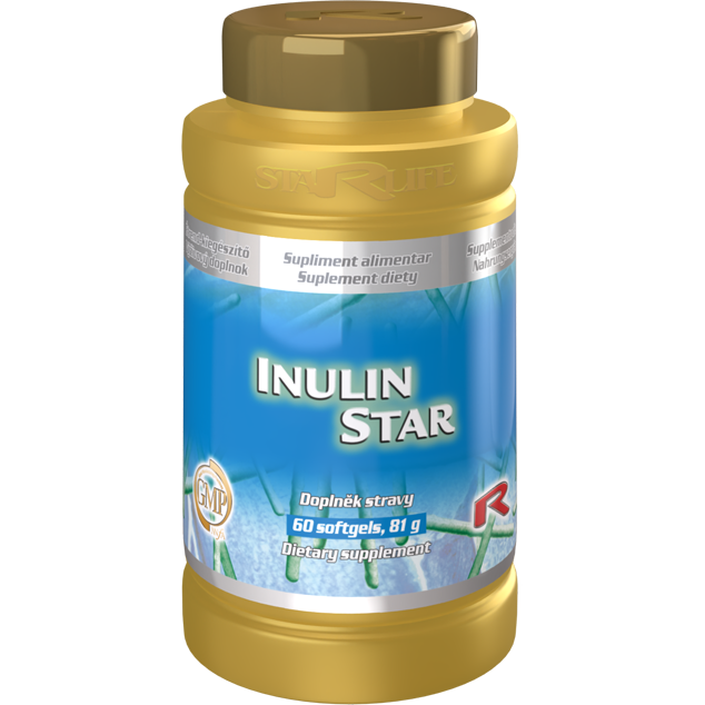 INULIN STAR, 60 kapslí – prebiotická vláknina pro zdravou střevní mikroflóru.