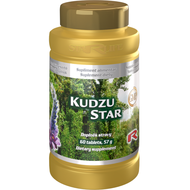 KUDZU STAR, 60 tablet – bylinná podpora při odvykání závislostem a pro relaxaci.