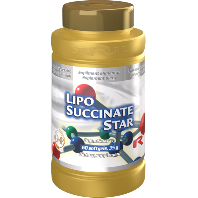 LIPO SUCCINATE STAR, 60 kapslí – podpora energetického metabolismu buněk.