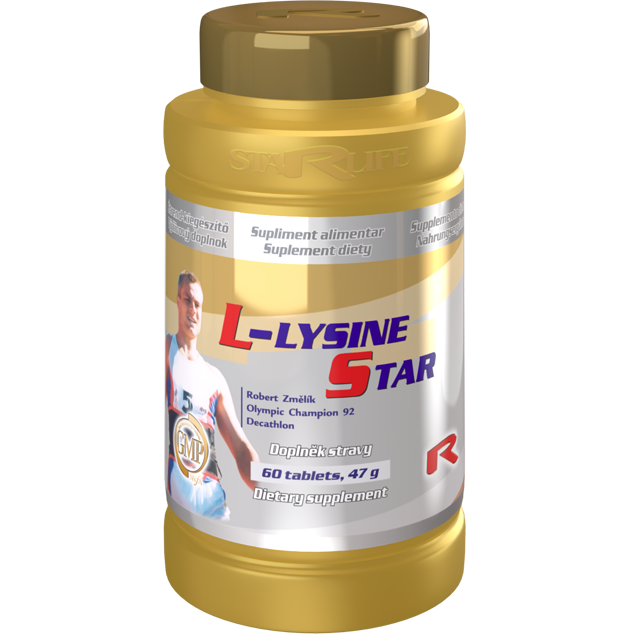 L-LYSINE STAR, 60 tablet – esenciální aminokyselina pro podporu imunity.