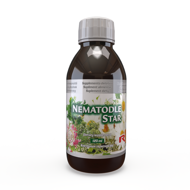 NEMATODLE STAR, 120 ml – tekutý bylinný komplex pro pročištění organismu.