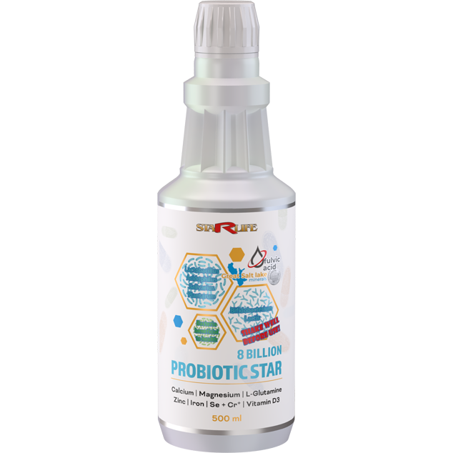 PROBIOTIC STAR, 500 ml – tekutý probiotický komplex pro mikrobiom.
