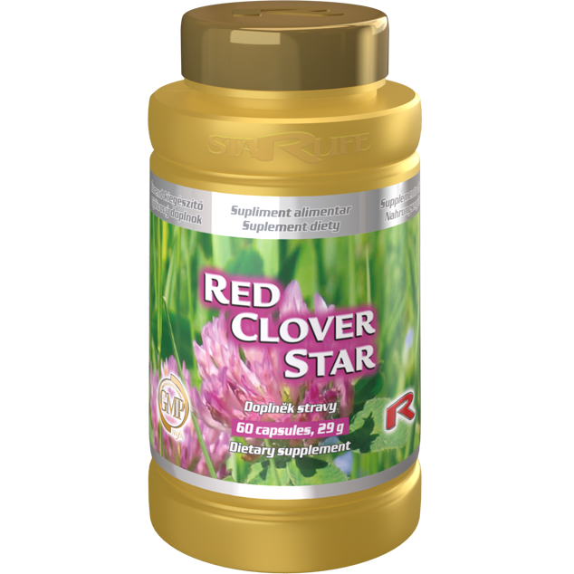 RED CLOVER STAR, 60 kapslí – červený jetel pro komfort při menopauze.
