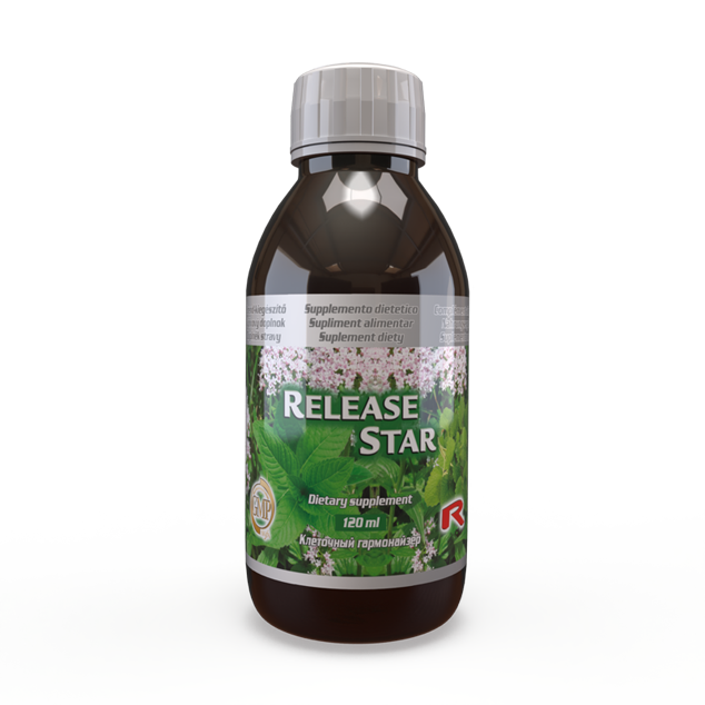 RELEASE STAR, 120 ml – tekutý bylinný extrakt pro podporu vylučování škodlivin.
