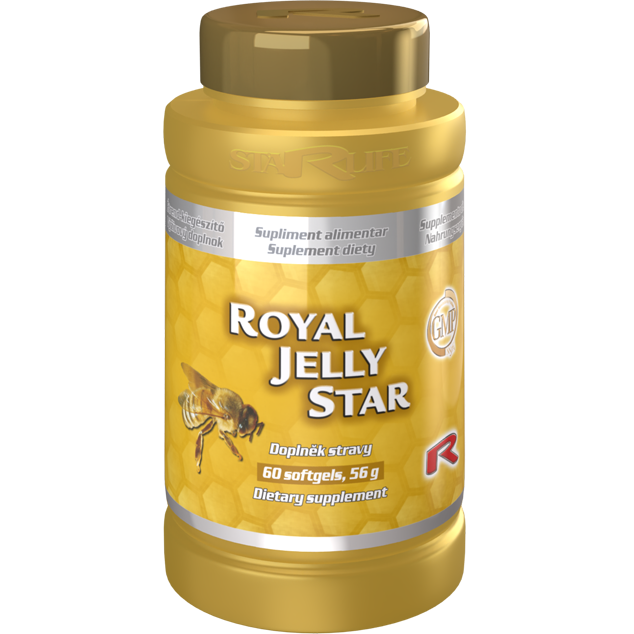 ROYAL JELLY STAR, 60 kapslí – včelí mateří kašička pro vitalitu a imunitu.