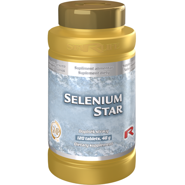 SELENIUM STAR, 120 tablet – selen pro podporu imunity a zdraví vlasů a nehtů.