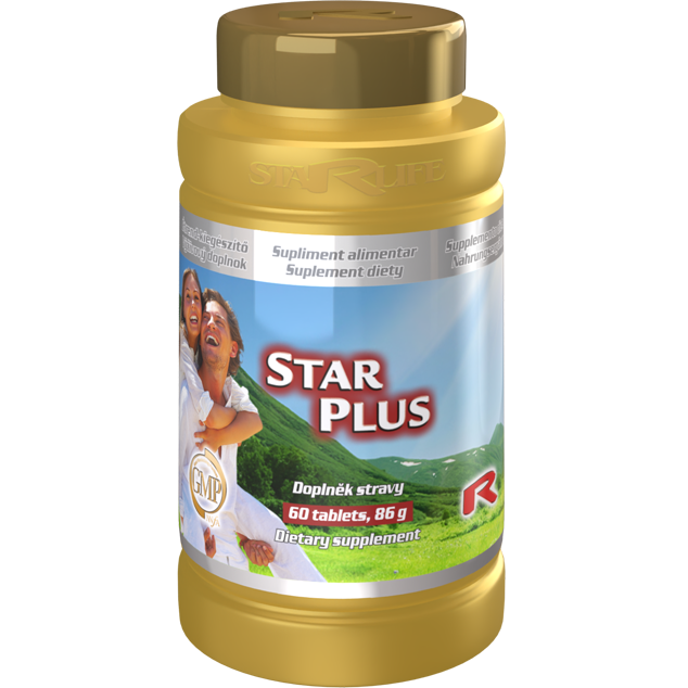 STAR PLUS, 60 tablet – širokospektrální multivitamin pro celkovou podporu zdraví.