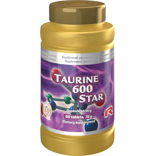 TAURINE 600 STAR, 60 tablet – taurin pro podporu nervové soustavy a výkonu.