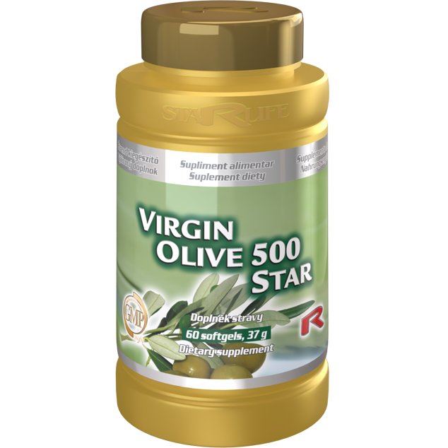 VIRGIN OLIVE 500 STAR, 60 kapslí – přírodní zdroj nenasycených mastných kyselin.