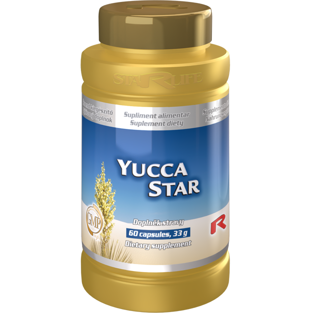 YUCCA STAR, 60 kapslí – extrakt z juky pro přirozenou detoxikaci těla.
