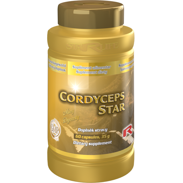 CORDYCEPS STAR, 60 kapslí – tradiční podpora vitality a plic.